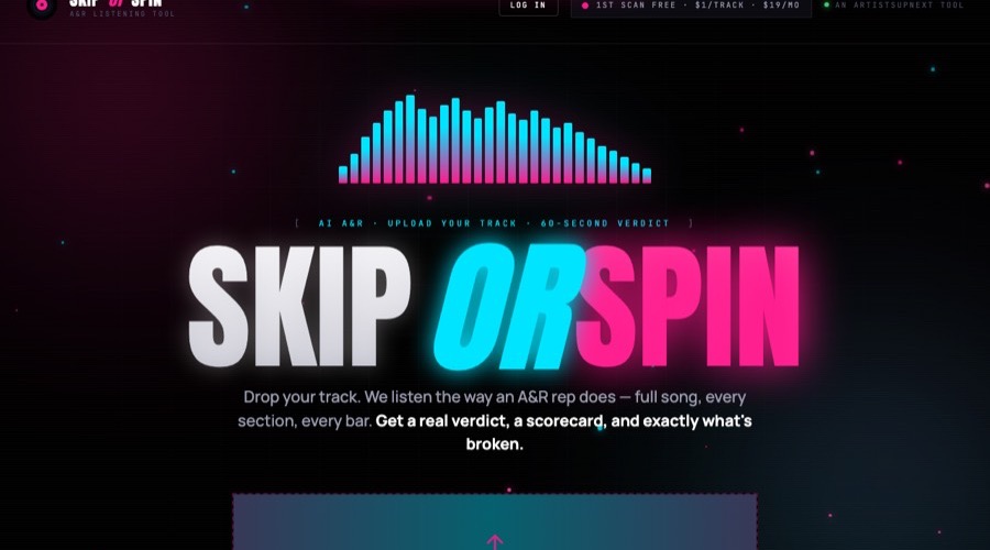 Skip or Spin homepage